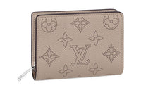 LOUIS VUITTON Calfskin Wallet Women's Gray