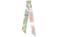 HERMES Twilly Silk Scarf Unisex Multicolor