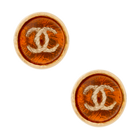 CHANEL Earrings Women's Amber