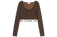 CELINE FW22 Crop Tops Women's Yellow