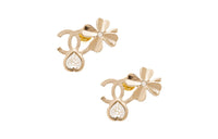 CHANEL Earrings Women's Gold