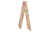HERMES Small Silk Scarves Unisex Multicolor