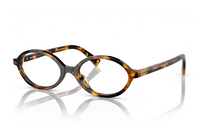 نظارات MIU MIU Eyewear بيضاوية الشكل بتأثير صدفة السلحفاة