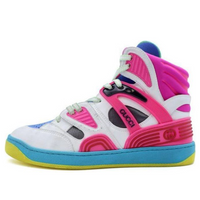 (WMNS) Gucci Basket High 'White Pink Blue' 661311-2SH80-9063