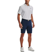Under Armour Playoff Core Stripe Polo Shirt 'White Grey' 1351130-014