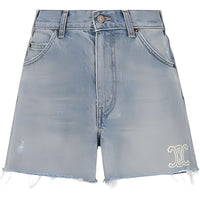 CELINE Denim Shorts Women's Sky Blue