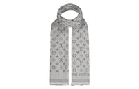 LOUIS VUITTON Knit Scarves Men's Light Gray
