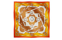 HERMES Silk Scarves Women's Orange