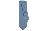 HERMES Darling Ties Men Sky Blue/Orange