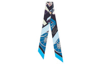 HERMES Small Silk Scarves Women's Blue