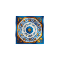HERMES Silk Scarves Women's Blue