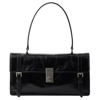 PRADA Leather Shoulder Bag Medium Size Women's