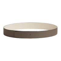 HERMES Double-Sided Design Calfskin Leather Belts Men's Beige/Brown Width: 3.8cm