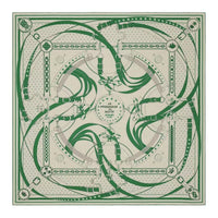 HERMES Cashmere Shawls Women's Green