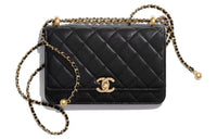 CHANEL Adjustable Strap Woc Black AP2289