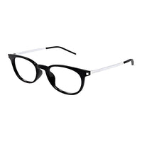 SAINT LAURENT Irregular Shape Eyeglass Frames Unisex Black