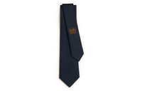 HERMES Silk Ties Men's Dark Blue