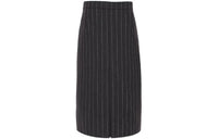 SAINT LAURENT Pinstriped Pencil Skirt