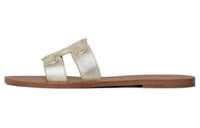 CELINE Triomphe Quick Dry Slide Slippers Women's Gold