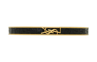 SAINT LAURENT Leather Bangles Women's Black