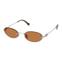 MIU MIU Oval Sunglasses Women's Silver