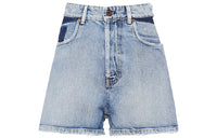 MIU MIU SS21 Denim Shorts Women's Blue