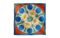 HERMES Silk Scarves Women's Multicolor