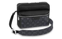 LOUIS VUITTON Outdoor Messenger Monogram Eclipse Taiga Black