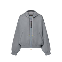 LOUIS VUITTON Monogram Accent Knit Hoodie