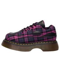 (WMNS) Dr. Martens BUZZ 5-EYE Tartan Lace Up 'Black Pink Multi' 41975001