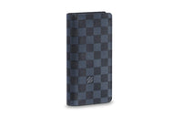 LOUIS VUITTON Wallet Brazza Damier Cobalt Black/Blue