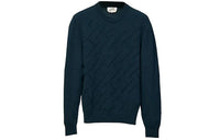 HERMES Cashmere Sweaters Men Dark Blue