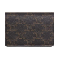 CELINE Cow Leather Card Holder Men's Black