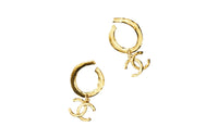 CHANEL Earrings Women's Gold
