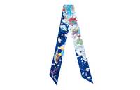 HERMES Silk Scarves Women's Blue