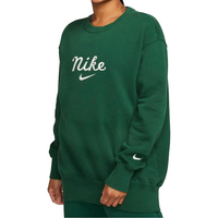 (WMNS) Nike Sportswear Oversized Crewneck Sweatshirt 'College Green' DZ4626-341