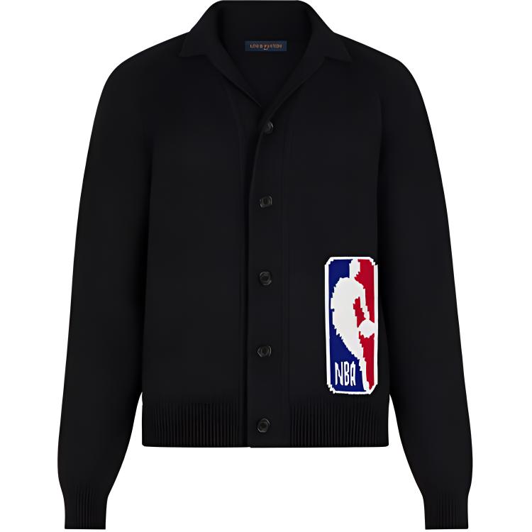 سترة لويس فيتون x NBA للرجال باللون الأسود