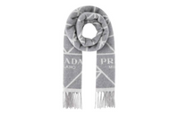 PRADA Knit Scarves Women's Gray