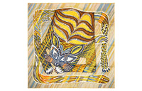HERMES Silk Scarves Women's Yellow