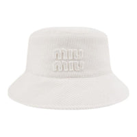 MIU MIU - Bucket Hats Women's White/Blue/Brown