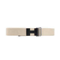 HERMES Cow Leather Leather Belts Unisex Beige 4cm