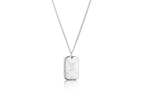 LOUIS VUITTON Locket Necklace Engraved Monogram