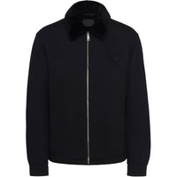 PRADA Blouson Shearling Collar Jacket