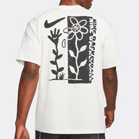 Nike Basketball Sports Graffiti Printing Short Sleeve US Edition Creamy White DC1283-910