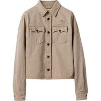 MIU MIU Button-Up Denim Shirt