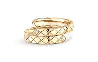 CHANEL CoCo Crush 18K Gold Rings Unisex Beige Gold