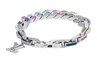 LOUIS VUITTON Bracelets Men Silver