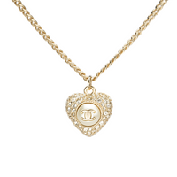 CHANEL Necklaces Women's Gold