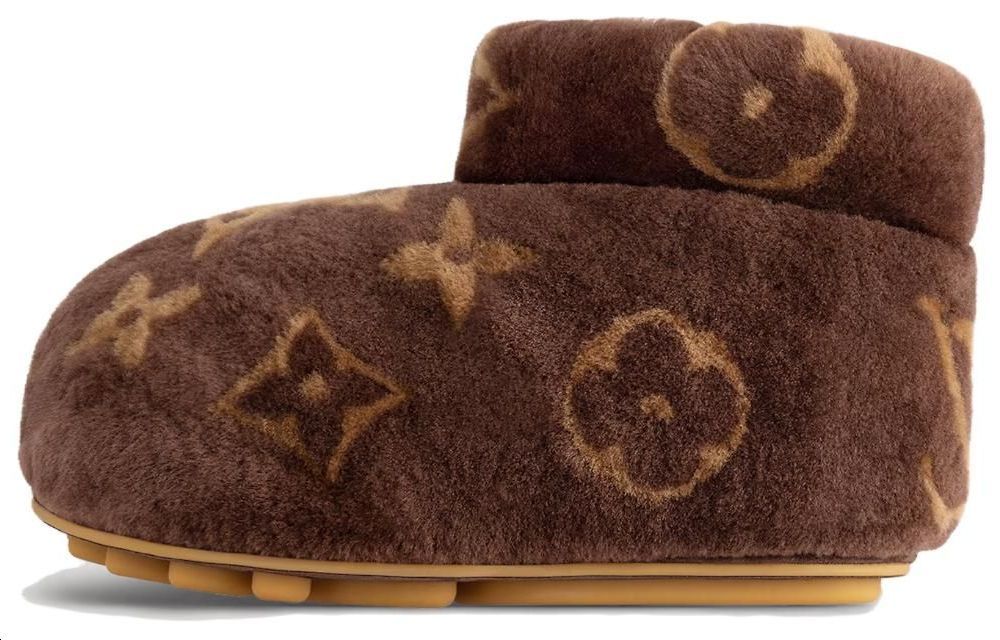حذاء بوت منخفض من LOUIS VUITTON LV Footprint بلون بني
