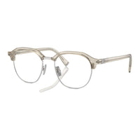 MIU MIU Metal Acetate Irregular Shape Eyeglass Frames Unisex Gray